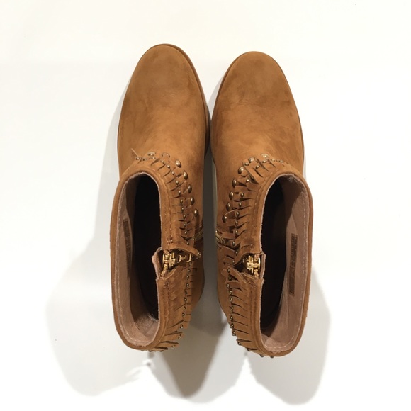 UGG Ariane Studded Fringe Ankle Boots -Chestnut Nubuck -Women’s US 5 -NEW - Picture 6 of 8